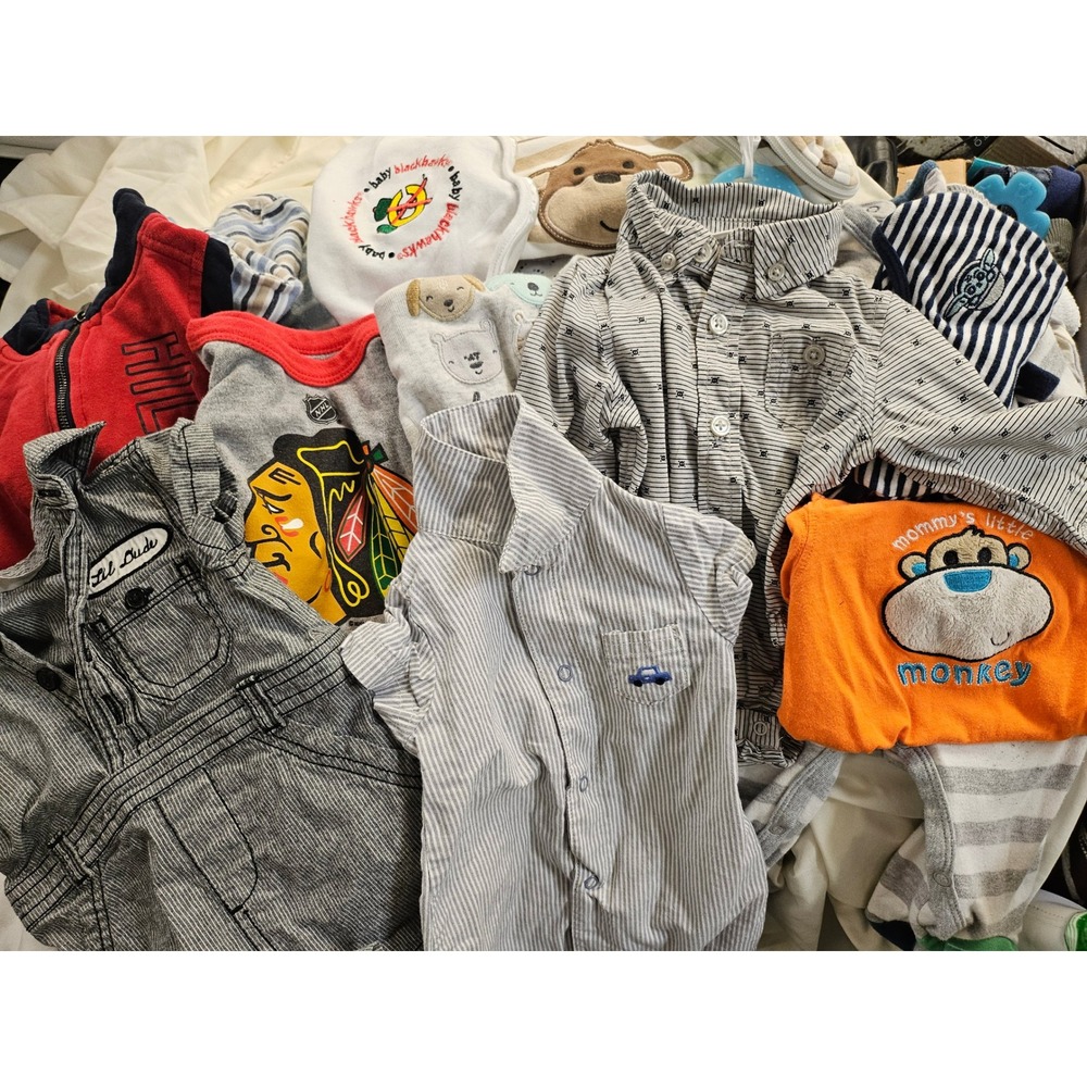 Baby Boy Clothing Bundle 19pc Carters Star Wars Amazon Essentials Size 3M Mixed